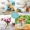 Otis Classic Small Glass Jars with Lids - Set of 12 Jars w/ 20 Labels and 15ft of Twine for Christmas New Year Decor, Wedding and Party Favors, Apothecary, DIY Crafts, Food and Potions - Christmas Decorations for Home